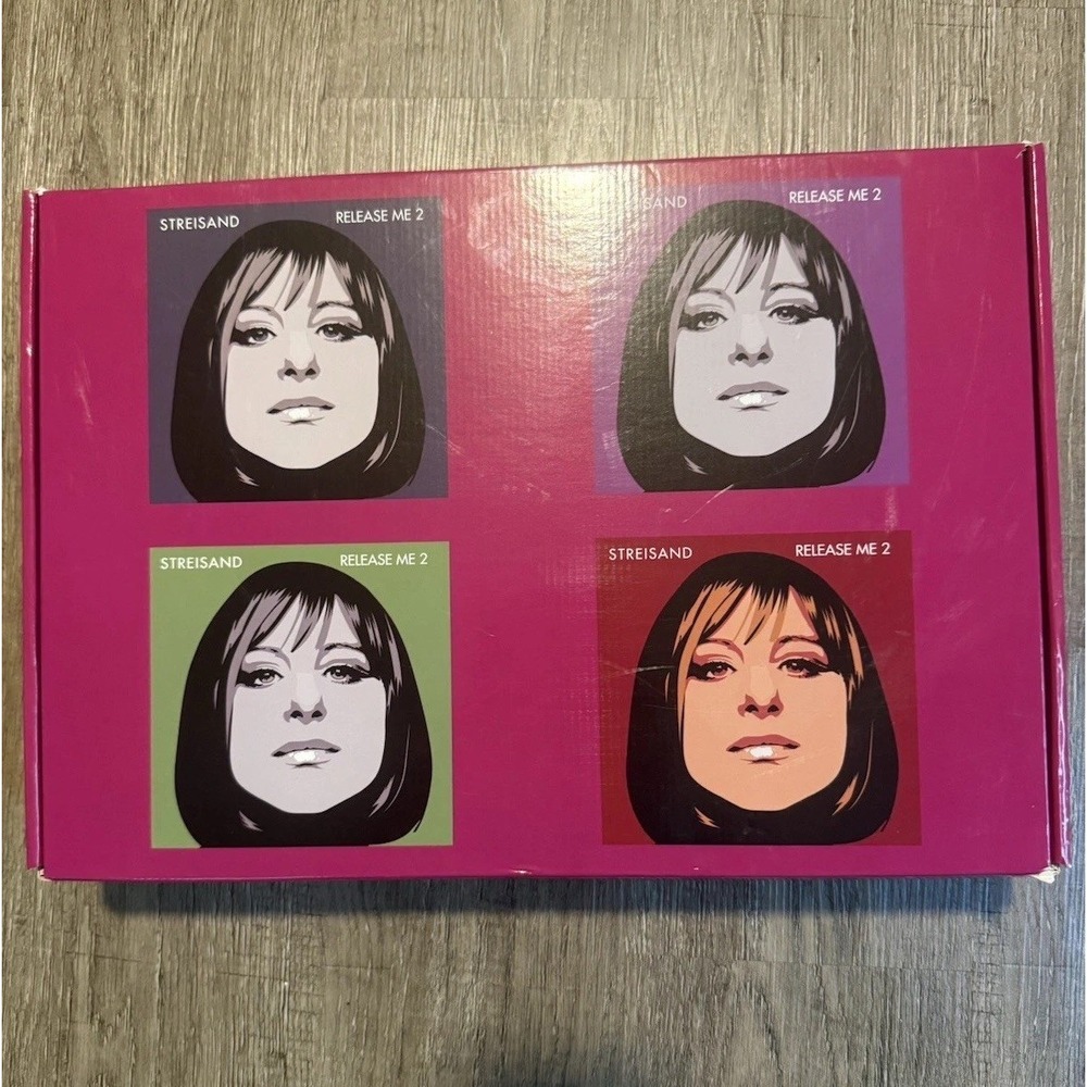 Barbara Streisand Release Me 2 Disc Box Set CD Tote Coasters Playing Cards